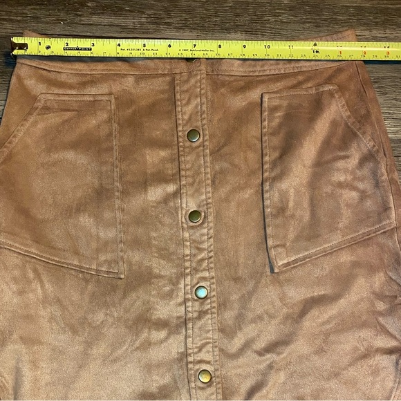 Bar III Women’s Faux Leather Mini Skirt Size XS - Picture 3 of 7